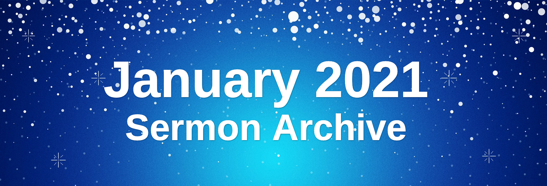 Happy New Year Winter Church Website Banner